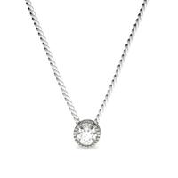 full bezel setting round diamond solitaire pendant