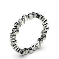 Full Bezel Setting Full Eternity Diamond Ring