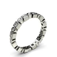 Full Bezel Setting Full Eternity Diamond Ring