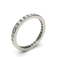 Full Bezel Setting Full Eternity Diamond Ring