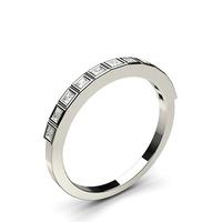 Full Bezel Setting Half Eternity Diamond Ring