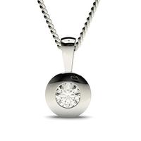 Full Bezel Setting Classic Solitaire Pendant