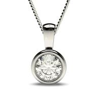 Full Bezel Setting Classic Solitaire Pendant