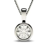 Full Bezel Setting Solitaire Pendant