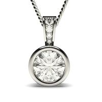 Full Bezel Setting Solitaire Pendant