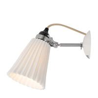 fw122 hector pleat small white china wall light