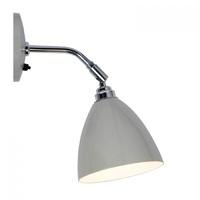 FW390 Task Short Wall Light In Putty Grey