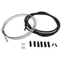 fwe stainless steel mtb hybrid brake cable kit for shimanosram black