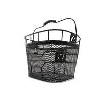 fwe metal handle bar basket black