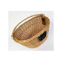 fwe wicker basket with bracket ex demo ex display light brown