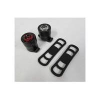 FWE 20 Lumen Front/7 Lumen Rear Battery T-Light Set (Ex-Demo / Ex-Display) | Black