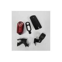 FWE 100 Lumen Front/20 Lumen Rear Battery Light Set (Ex-Demo / Ex-Display) | Black/Red
