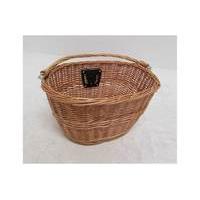 fwe wicker basket with bracket ex demo ex display light brown