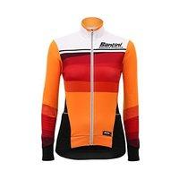 Fw216175coral - Santini Womens Coral Long Sleeve Thermal Jersey Orange: Orange S