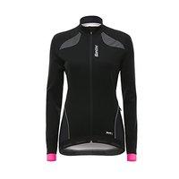 Fw51775coral - Santini Womens Coral Windstopper Jacket Fucsia Pink: Pink L....