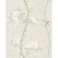 G P & J Baker Wallpapers Peony & Blossom Soft Aqua, BW45066/3