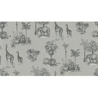 G P & J Baker Wallpapers Chobe Silver/ Charcoal, BW45069/4