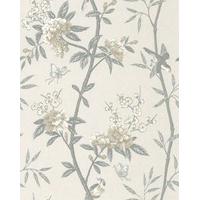 G P & J Baker Wallpapers Peony & Blossom Dove/ Silver, BW45066/1