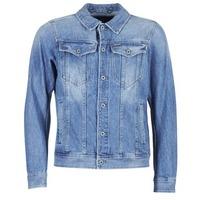 g star raw 3301 deconstructed 3d slim mens denim jacket in blue