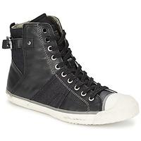 g star raw grade ii delta strap womens shoes high top trainers in blac ...