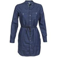 g star raw remi bf long shirt wmn womens dress in blue