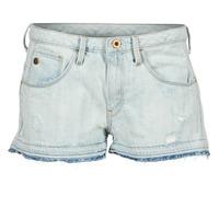 g star raw arc bf ripped short wmn womens shorts in blue