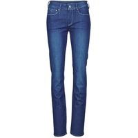 g star raw 33101 contour high straight womens jeans in blue