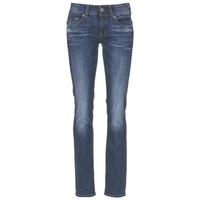 g star raw midge saddle mid straight womens jeans in blue