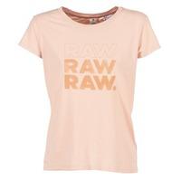 G-Star Raw SAAL STRAIGHT R T WMN S/S women\'s T shirt in pink