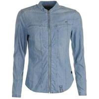 G Star Denim Zipped Shirt