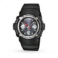 g shock gents black resin watch