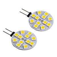 g4 2w 12x5050smd 150lm warmcool white light led spot bulbdc12 2pcs