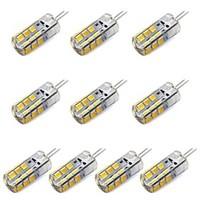 G4 LED Corn Lights T 24 SMD 2835 260 lm Warm White/ White Decorative DC 12 V 10 pcs