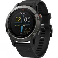 Garmin f?nix 5 Multisport GPS Watch, Black/Grey
