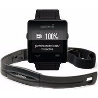 garmin vivoactive with heart rate monitor bundle black