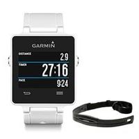 garmin vivoactive with heart rate monitor bundle white