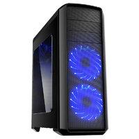 Game Max Volcano Gaming PC Case with Blue LED Front Fans
