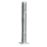 GALVANISED CRASH PROTECTION BOLLARD ON BASE PLATE Ï 114 x h 1000 MM