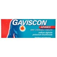 Gaviscon Advance Mint Chewable Tablets X12