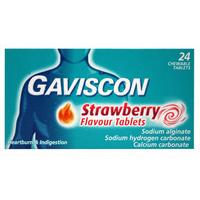 Gaviscon Strawberry Flavour Tablets 24