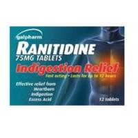 Galpharm Ranitine Tablets 75mg x12