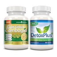 Garcinia Cambogia Cleanse Combo 1000mg 60% HCA with Potassium and Calcium 1 Month Supply