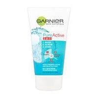 Garnier Pure Active 3-in-1 Wash, Scrub, Mask (150ml)