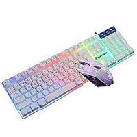 gaming illuminated usb wired keyboard and wired mouse kit