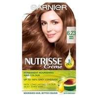 garnier nutrisse 623 rose gold brown permanent hair dye brunette