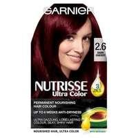 Garnier Nutrisse 2.6 Dark Cherry Red Permanent Hair Dye, Red