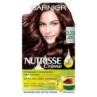 garnier nutrisse 323 dark quartz brown permanent hair dye brunette
