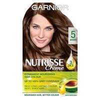Garnier Nutrisse 5 Brown Permanent Hair Dye, Brunette