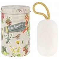 gardeners exfoliating soap on a rope in tin 300g