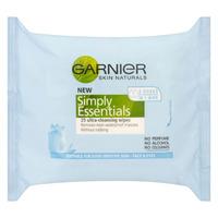 Garnier Simply Essential Facial Cleansing Wipes 25pk